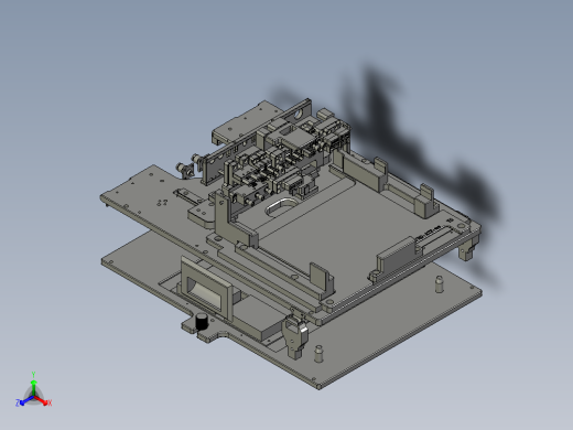电机接口测试治具正等轴测缩略图