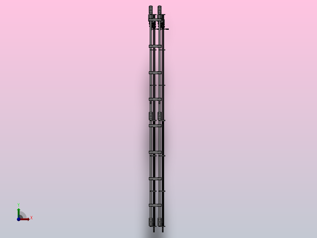 电源线往复设备前视图