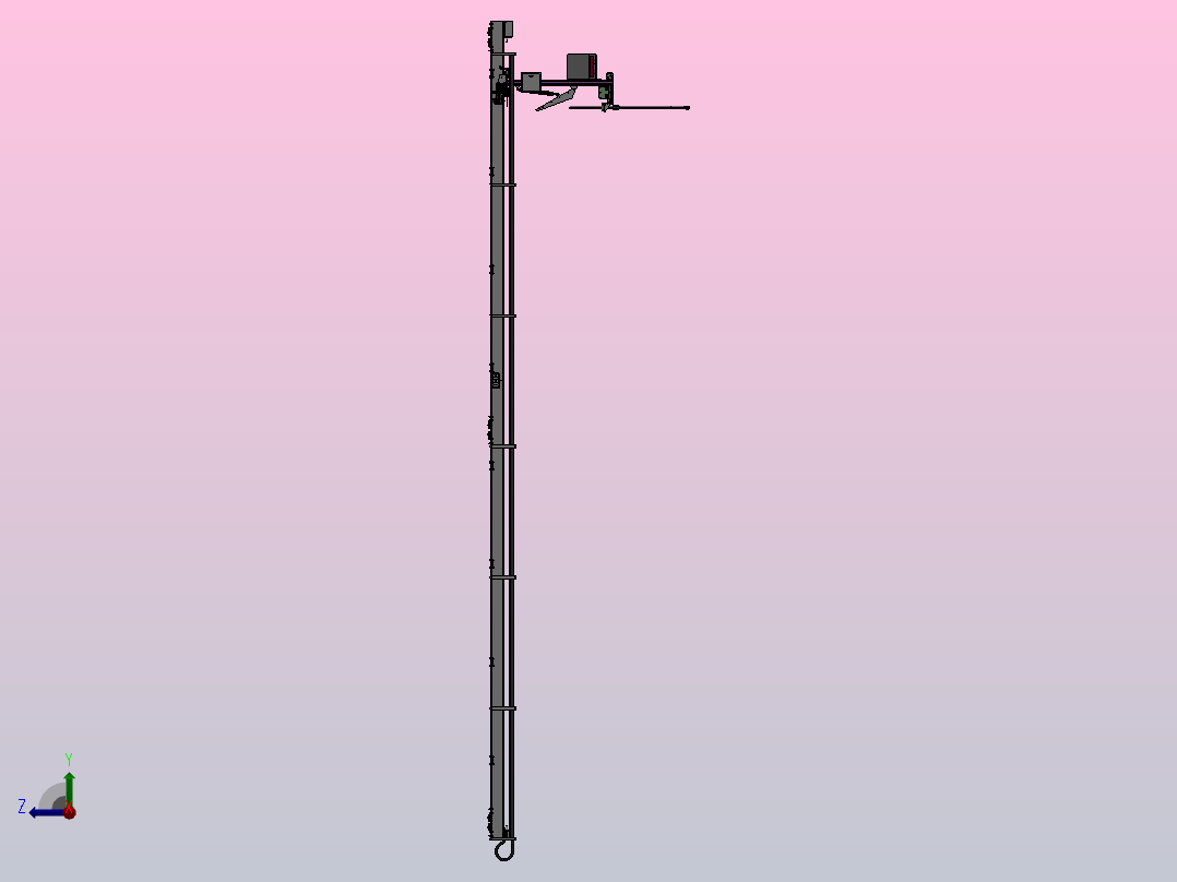 电源线往复设备右视图
