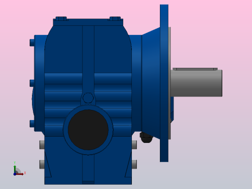 SF87法兰轴伸式安装斜齿-蜗轮蜗杆减速机SF87-YV4-4P-43.13-M1-0°-A前视缩略图