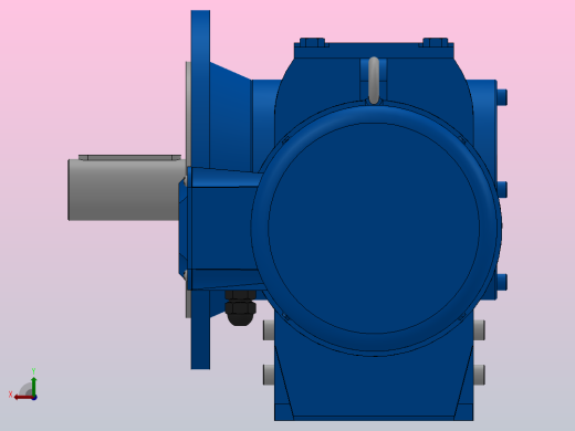 SF87法兰轴伸式安装斜齿-蜗轮蜗杆减速机SF87-YV4-4P-43.13-M1-0°-A后视缩略图