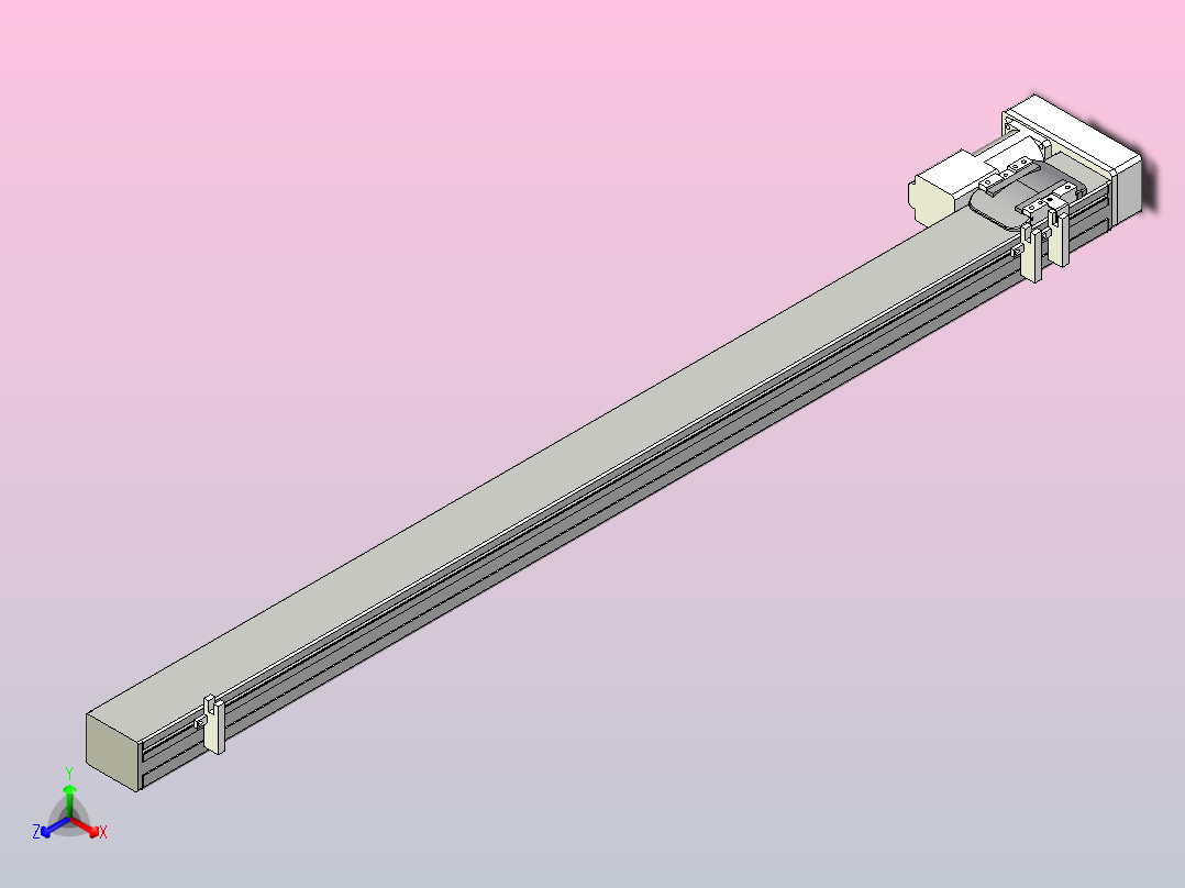 MTH5M标准螺杆滑台[MTH5M-L#-800-BL-P10-C3]主视图