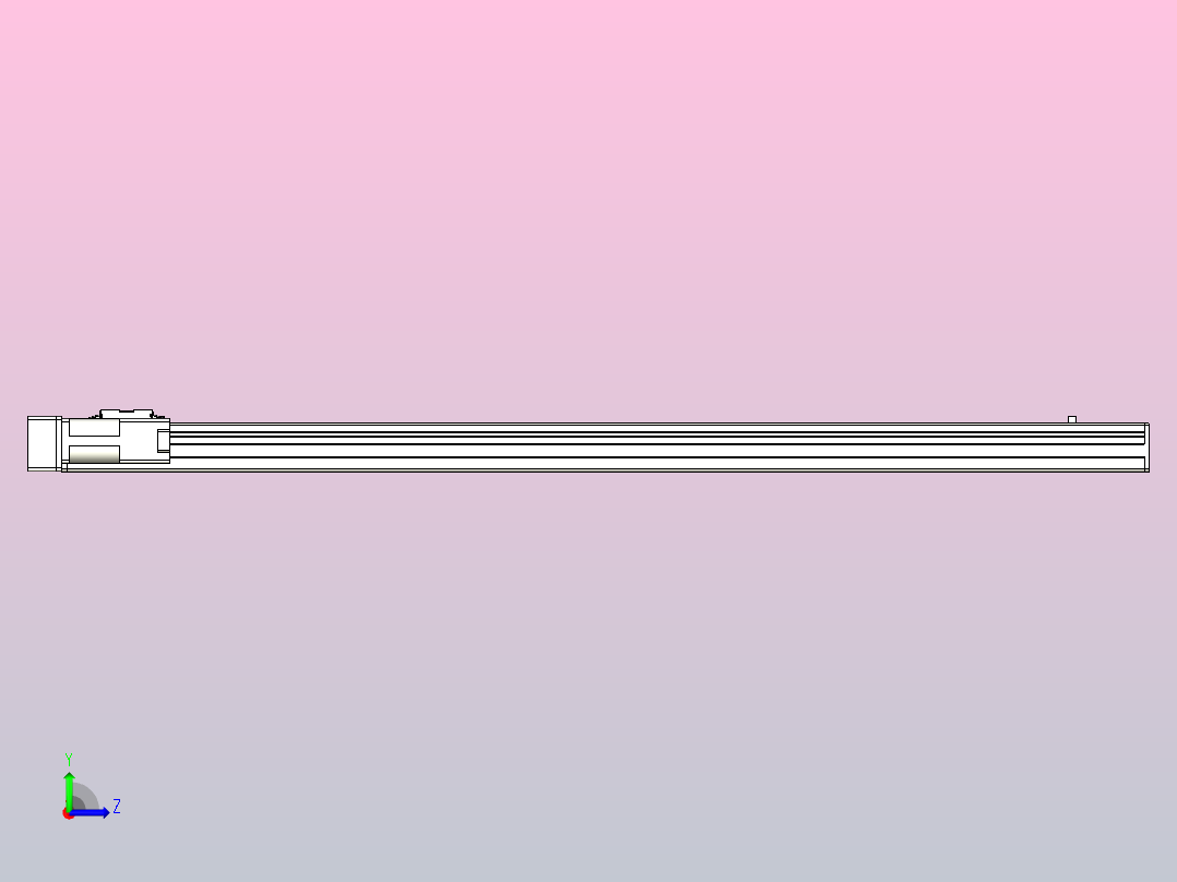 MTH5M标准螺杆滑台[MTH5M-L#-800-BL-P10-C3]左视图