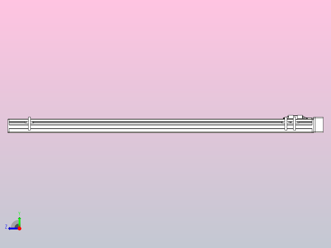 MTH5M标准螺杆滑台[MTH5M-L#-800-BL-P10-C3]右视图