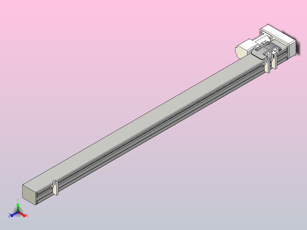 MTH5M标准螺杆滑台[MTH5M-L#-800-BL-P10-C3]正等轴测图