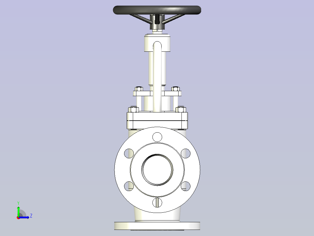 CB╱T 3196-1995[B型法兰铸钢海水截止阀B16050]左视图