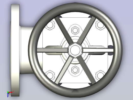 CB╱T 3196-1995[B型法兰铸钢海水截止阀B16050]俯视缩略图