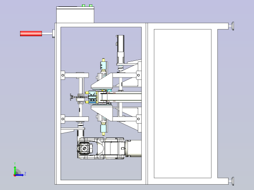 口罩绕带打钉切断设备3D图纸左视缩略图