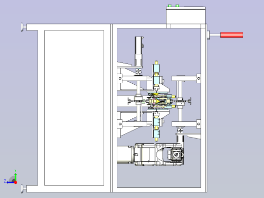 口罩绕带打钉切断设备3D图纸右视缩略图