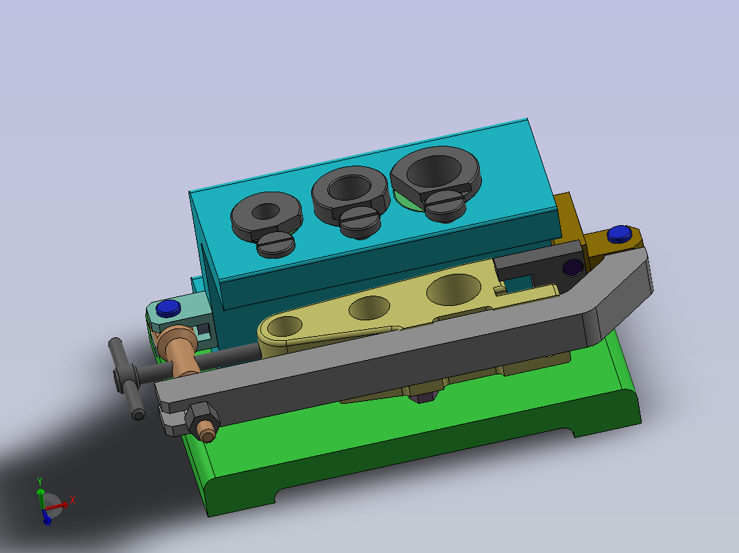 ca6140机床后托架（831001）工艺及钻三杠孔夹具设计【含三维solidworks】主视图