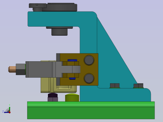 ca6140机床后托架（831001）工艺及钻三杠孔夹具设计【含三维solidworks】右视缩略图