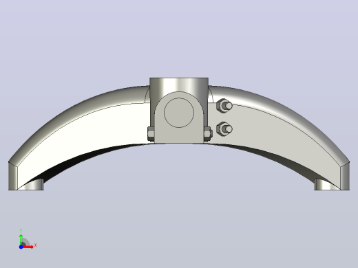 LZB-120-D50.9-B38.1-C2两爪半120度脚架前视缩略图