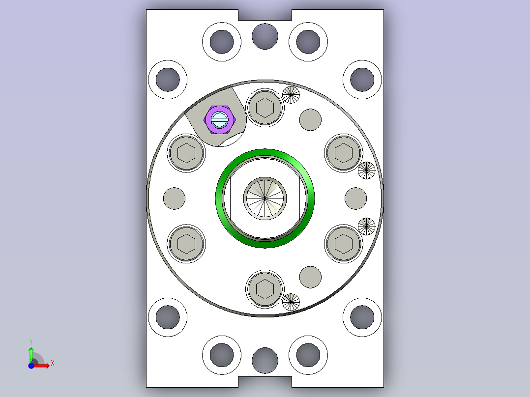 AHP默克尔Merkle液压油缸HZF_160.63_40.05.204.150.V_DH_0_前视图