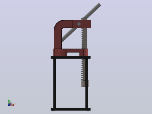 手动压力成型机press-machine-22-模型格式为 sw前视缩略图