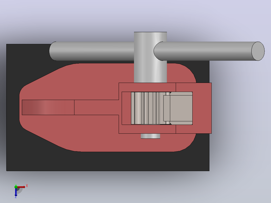 手动压力成型机press-machine-22-模型格式为 sw俯视图