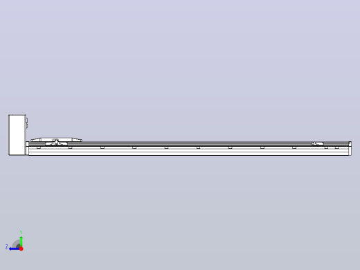 机器人皮带驱动直线轴TPA-GCB-150-P80-L1200-RU-M75-N3右视缩略图