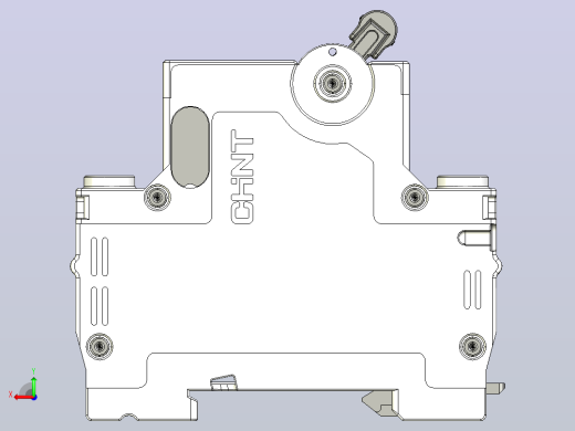NXB-63 4P小型断路器三维模型202307后视缩略图