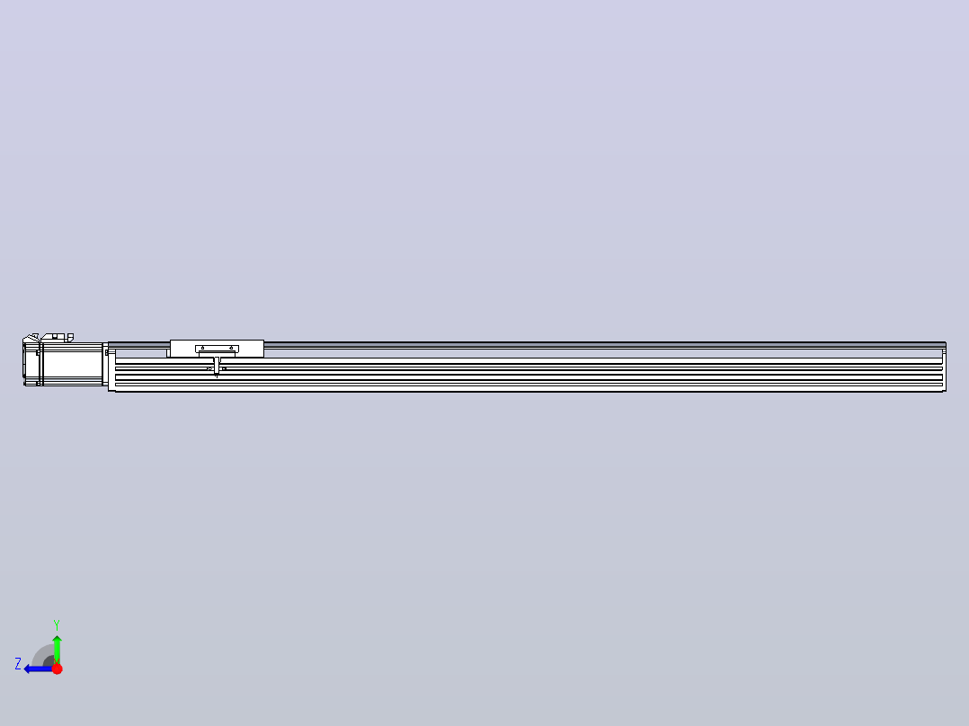 日规模组半封闭丝杆TPA-HNR-120D-1610C-L900-M-Y-P40-N3右视图