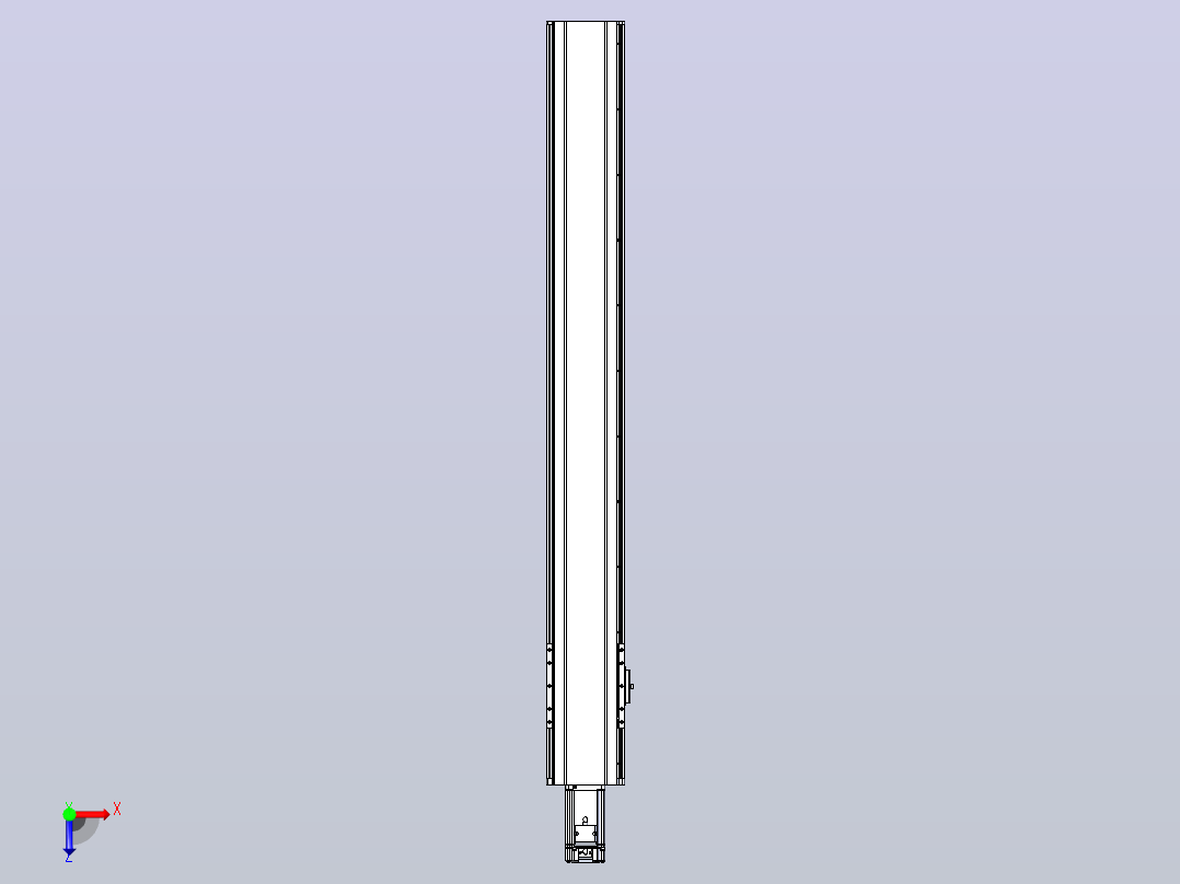 日规模组半封闭丝杆TPA-HNR-120D-1610C-L900-M-Y-P40-N3俯视图