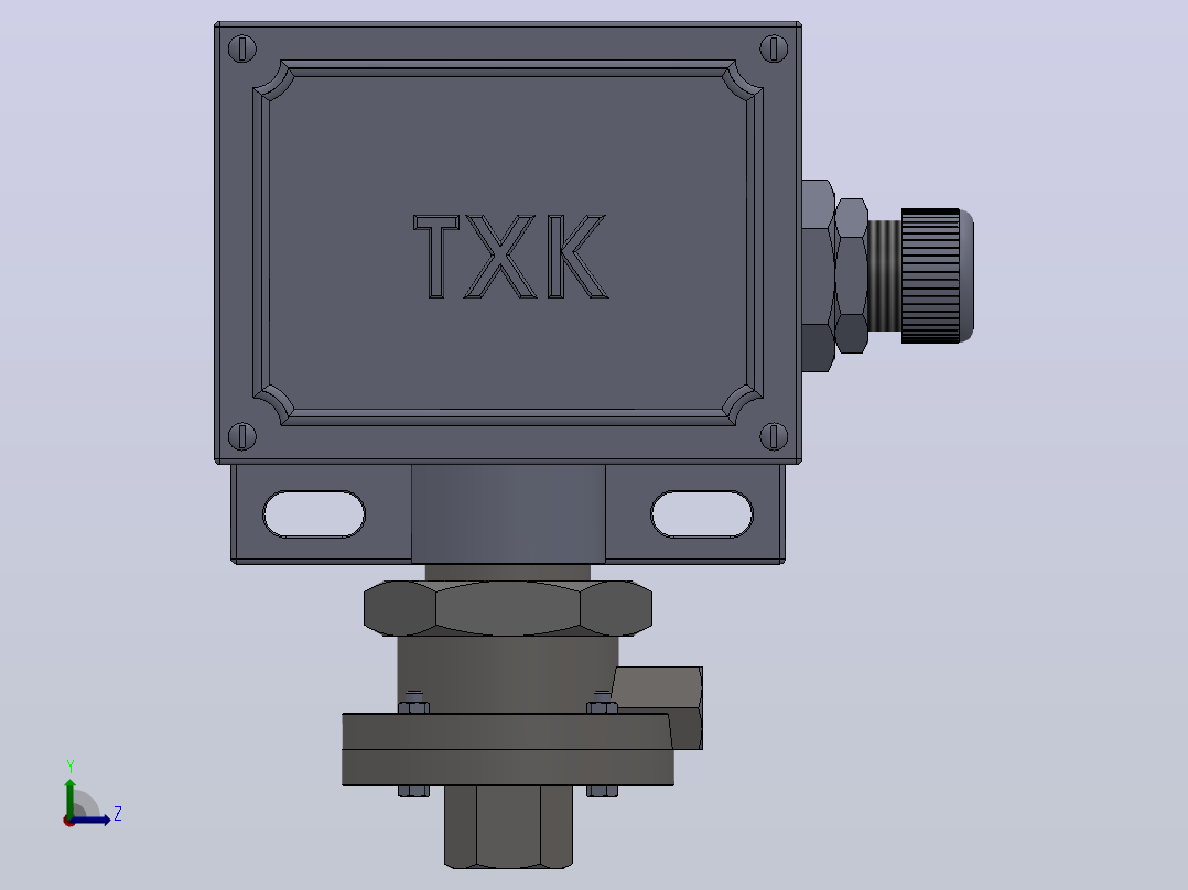 TXK-101防爆型差压控制器[TXK-101防爆型差压控制器]前视图