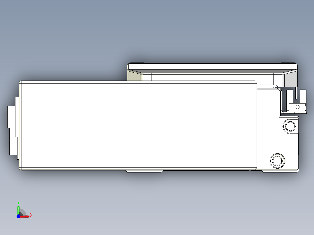 滚珠丝杠直线轴内置导轨TPA-GCR-120-1610C-L550-MR-M40-N3前视图