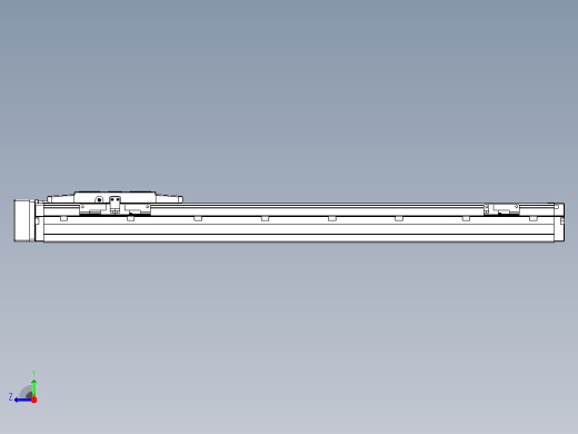滚珠丝杠直线轴内置导轨TPA-GCR-120-1610C-L550-MR-M40-N3右视缩略图