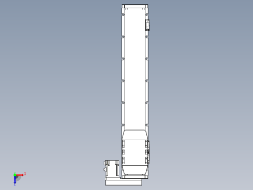 滚珠丝杠直线轴内置导轨TPA-GCR-120-1610C-L550-MR-M40-N3俯视缩略图