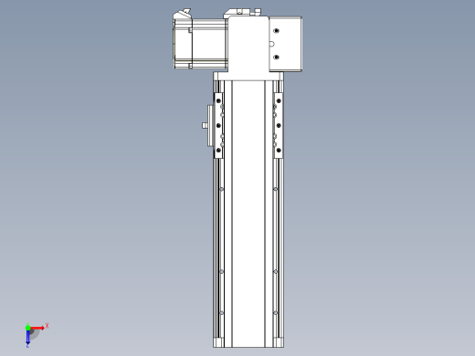 皮带直线轴半封闭可选导轨TPA-HNB-85D-90-L150-LP-Y-P20-N3俯视缩略图