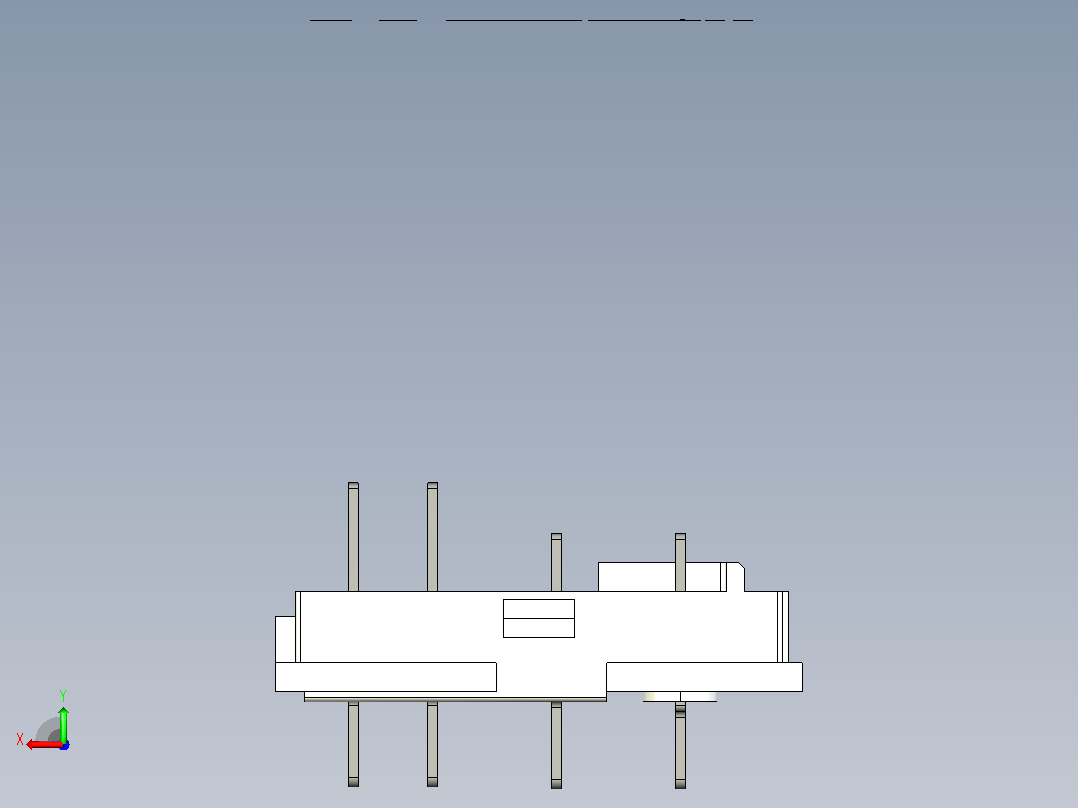 JZX-22F_4Z1小型电磁继电器三维模型202203后视图