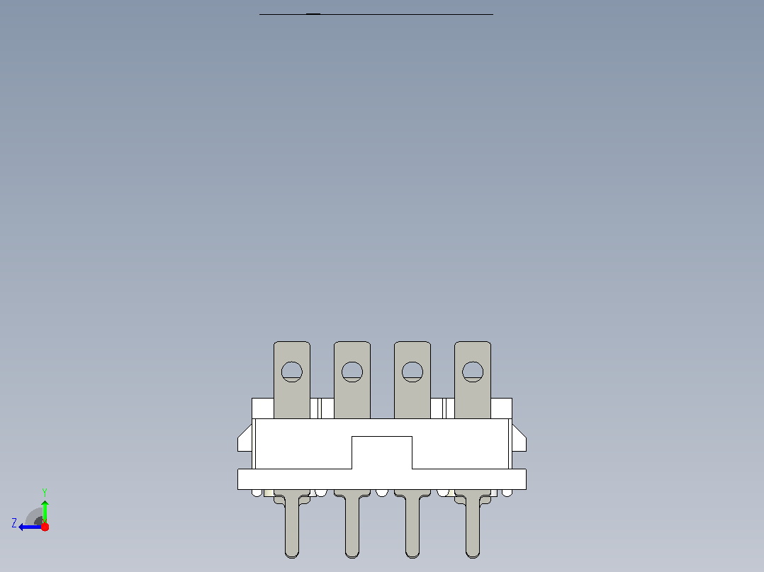 JZX-22F_4Z1小型电磁继电器三维模型202203右视图
