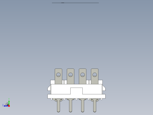 JZX-22F_4Z1小型电磁继电器三维模型202203右视缩略图