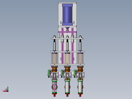 建筑砖材成型装置设计（SW+CAD+说明书）后视缩略图