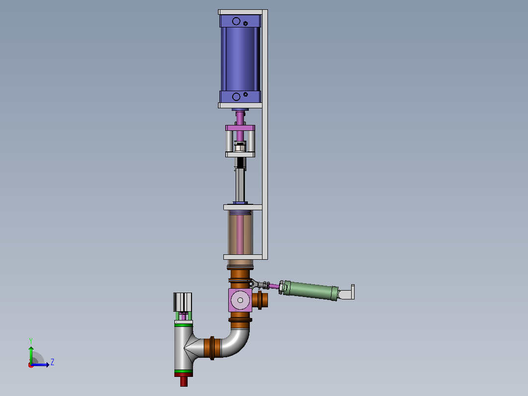 建筑砖材成型装置设计（SW+CAD+说明书）左视图