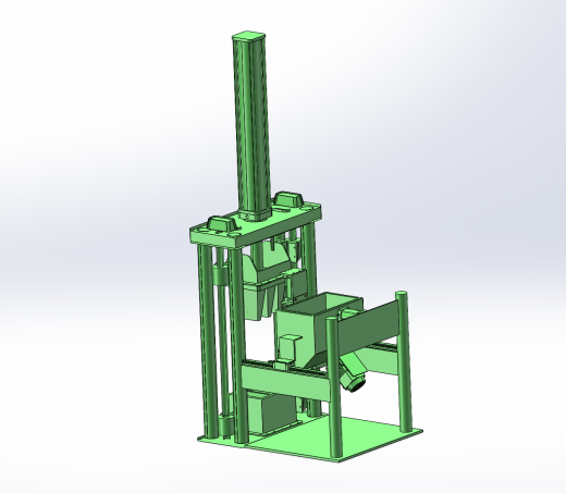 建筑砖材成型装置设计（SW+CAD+说明书）缩略图