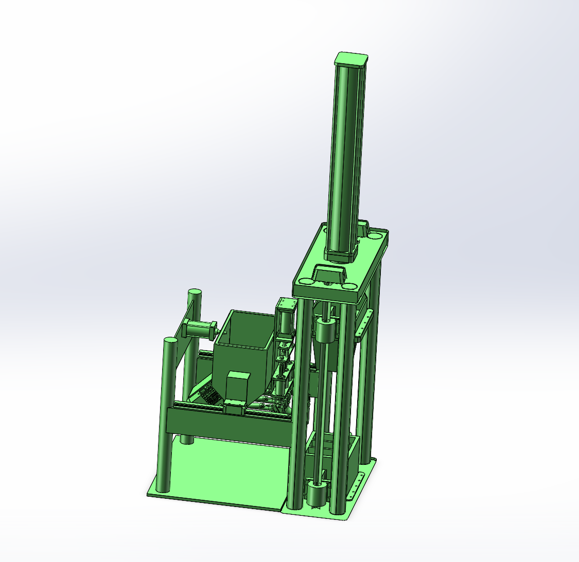 建筑砖材成型装置设计（SW+CAD+说明书）