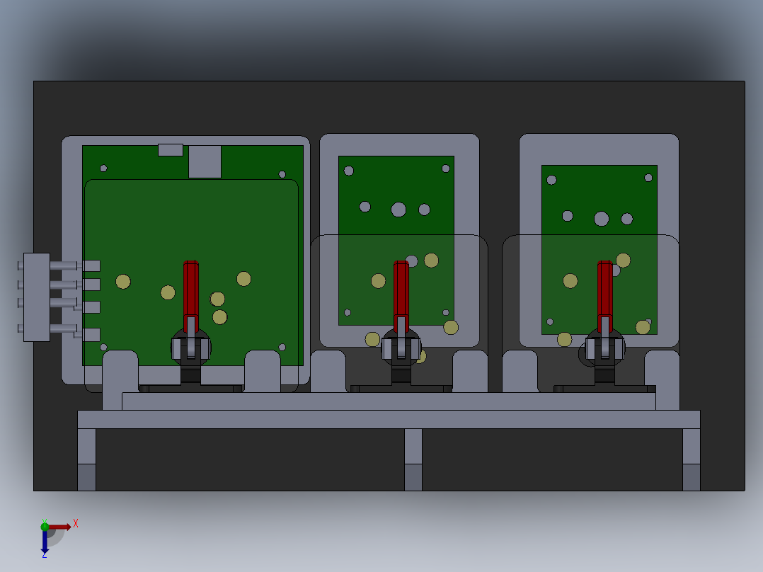 手动测试夹具俯视图