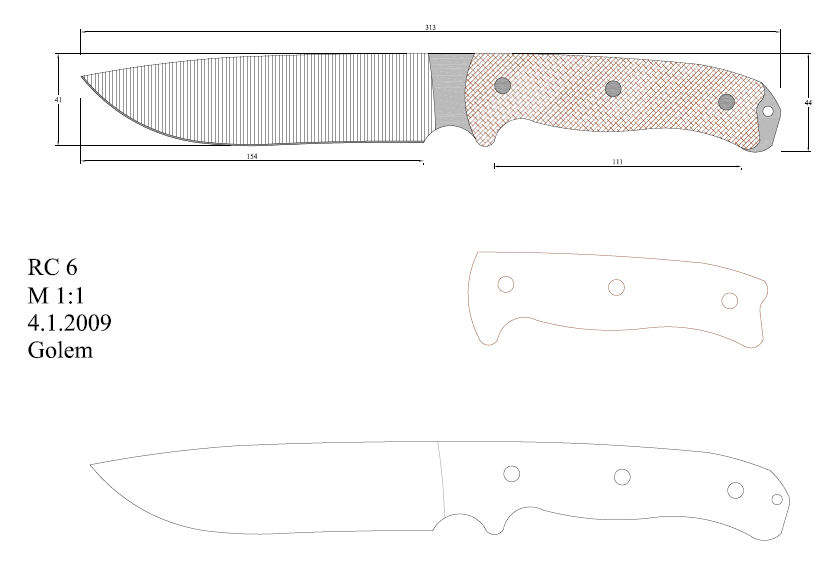 水果刀具CAD图纸模型DIY激光线切割钳工手工机械制作艺术品