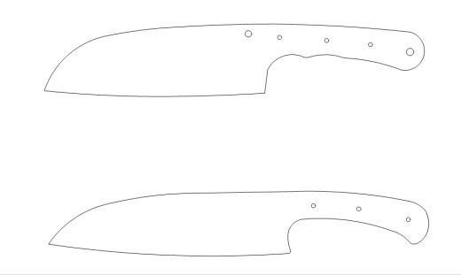 水果刀具CAD图纸模型DIY激光线切割钳工手工机械制作艺术品缩略图