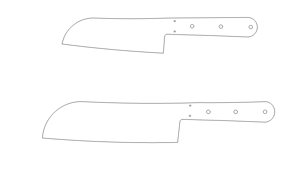 水果刀具CAD图纸模型DIY激光线切割钳工手工机械制作艺术品