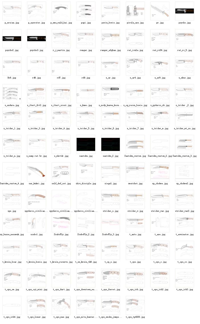 水果刀具CAD图纸模型DIY激光线切割钳工手工机械制作艺术品
