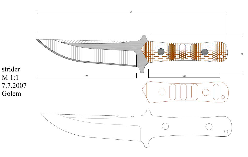 水果刀具CAD图纸模型DIY激光线切割钳工手工机械制作艺术品