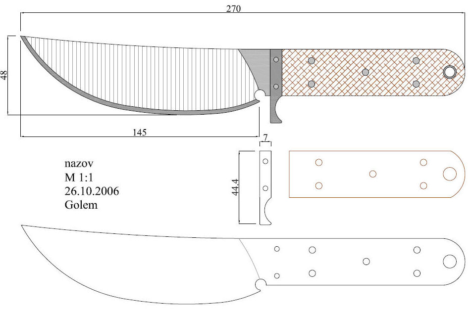 水果刀具CAD图纸模型DIY激光线切割钳工手工机械制作艺术品