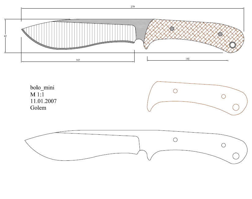 水果刀具CAD图纸模型DIY激光线切割钳工手工机械制作艺术品