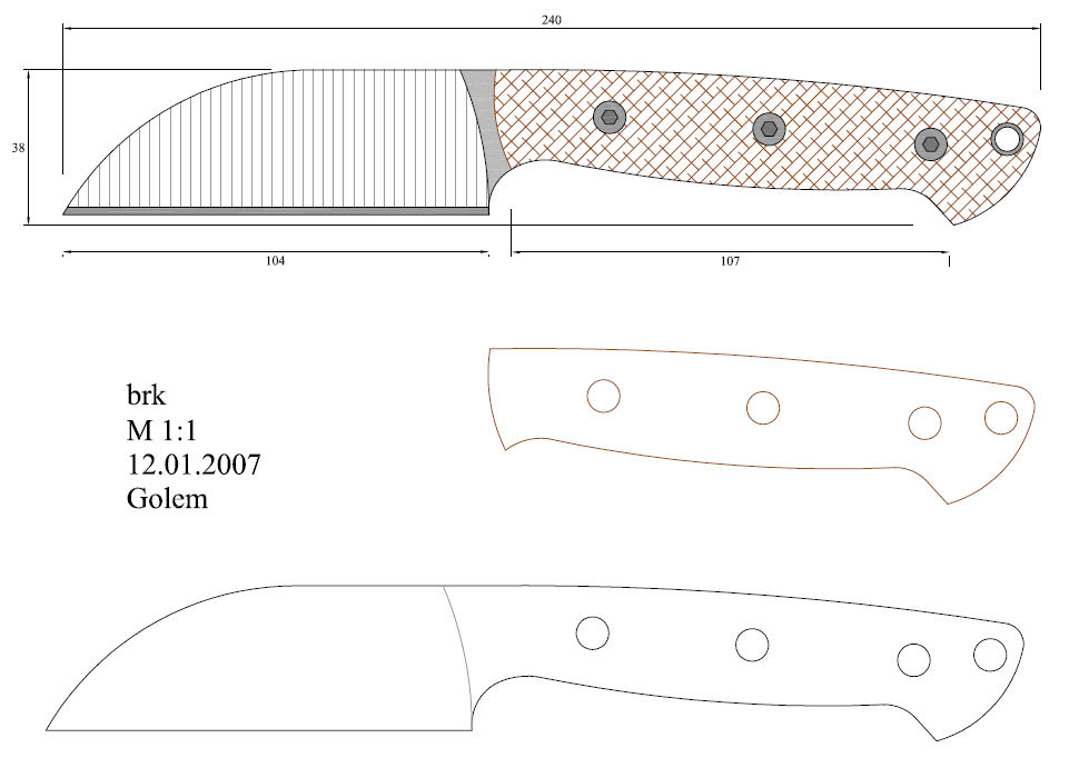 水果刀具CAD图纸模型DIY激光线切割钳工手工机械制作艺术品
