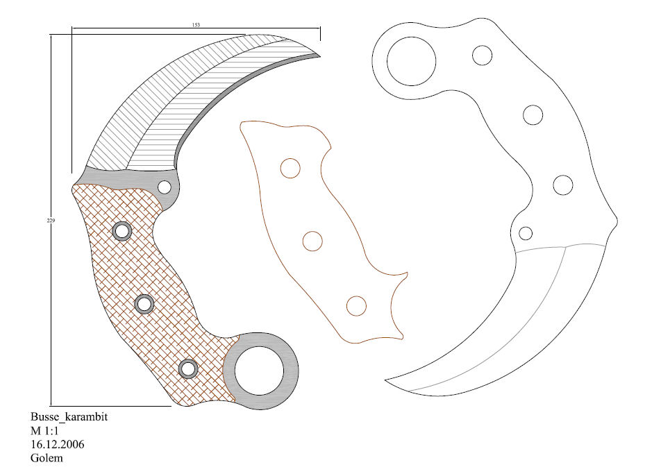水果刀具CAD图纸模型DIY激光线切割钳工手工机械制作艺术品