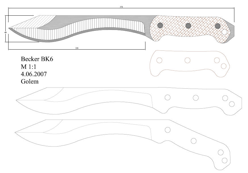 水果刀具CAD图纸模型DIY激光线切割钳工手工机械制作艺术品