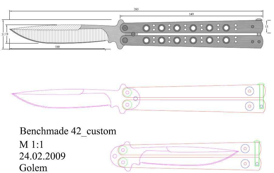 水果刀具CAD图纸模型DIY激光线切割钳工手工机械制作艺术品