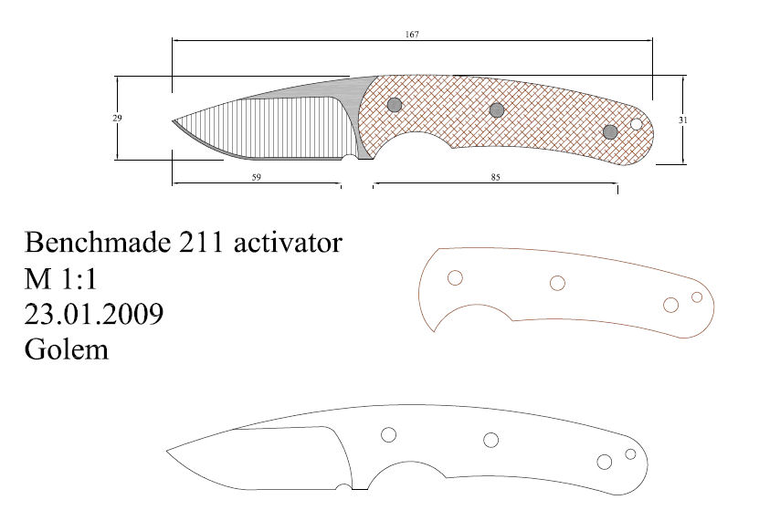 水果刀具CAD图纸模型DIY激光线切割钳工手工机械制作艺术品