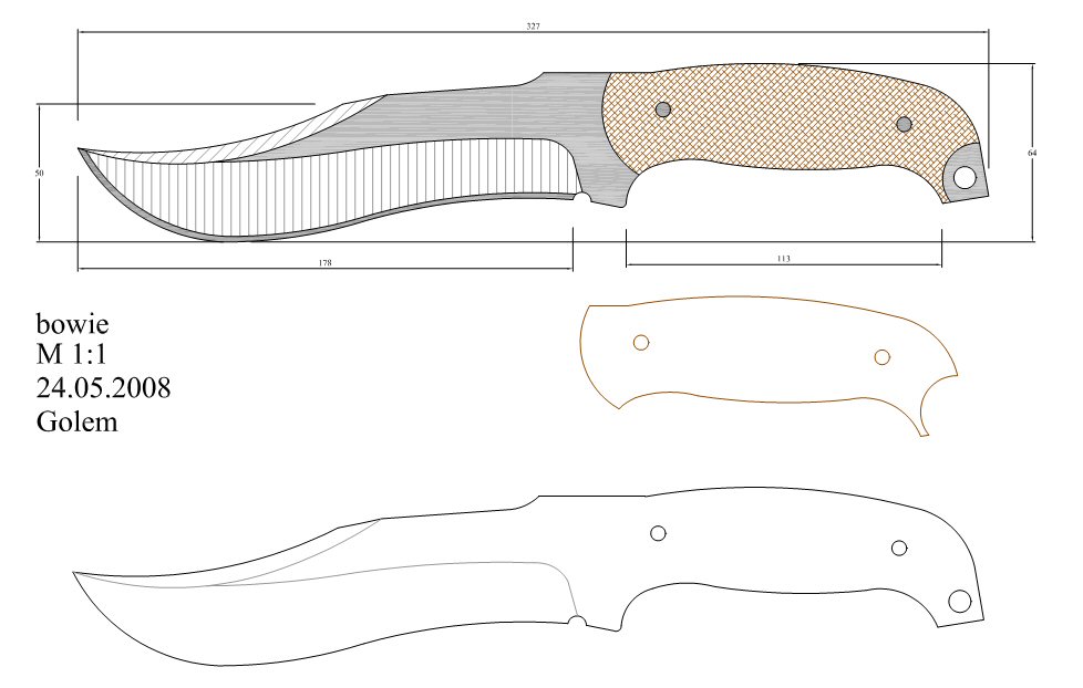 水果刀具CAD图纸模型DIY激光线切割钳工手工机械制作艺术品