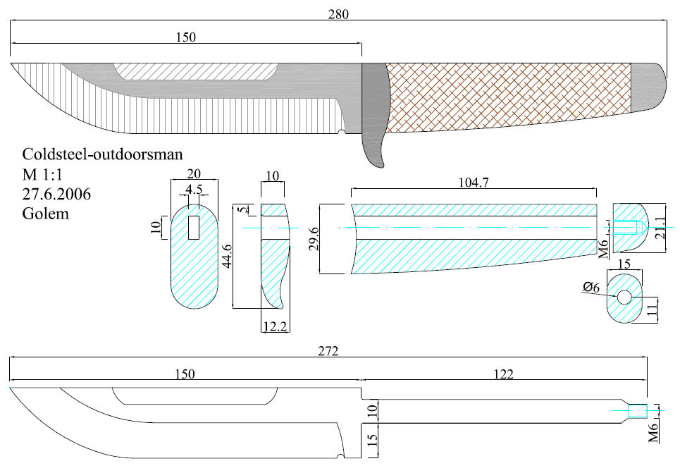 水果刀具CAD图纸模型DIY激光线切割钳工手工机械制作艺术品